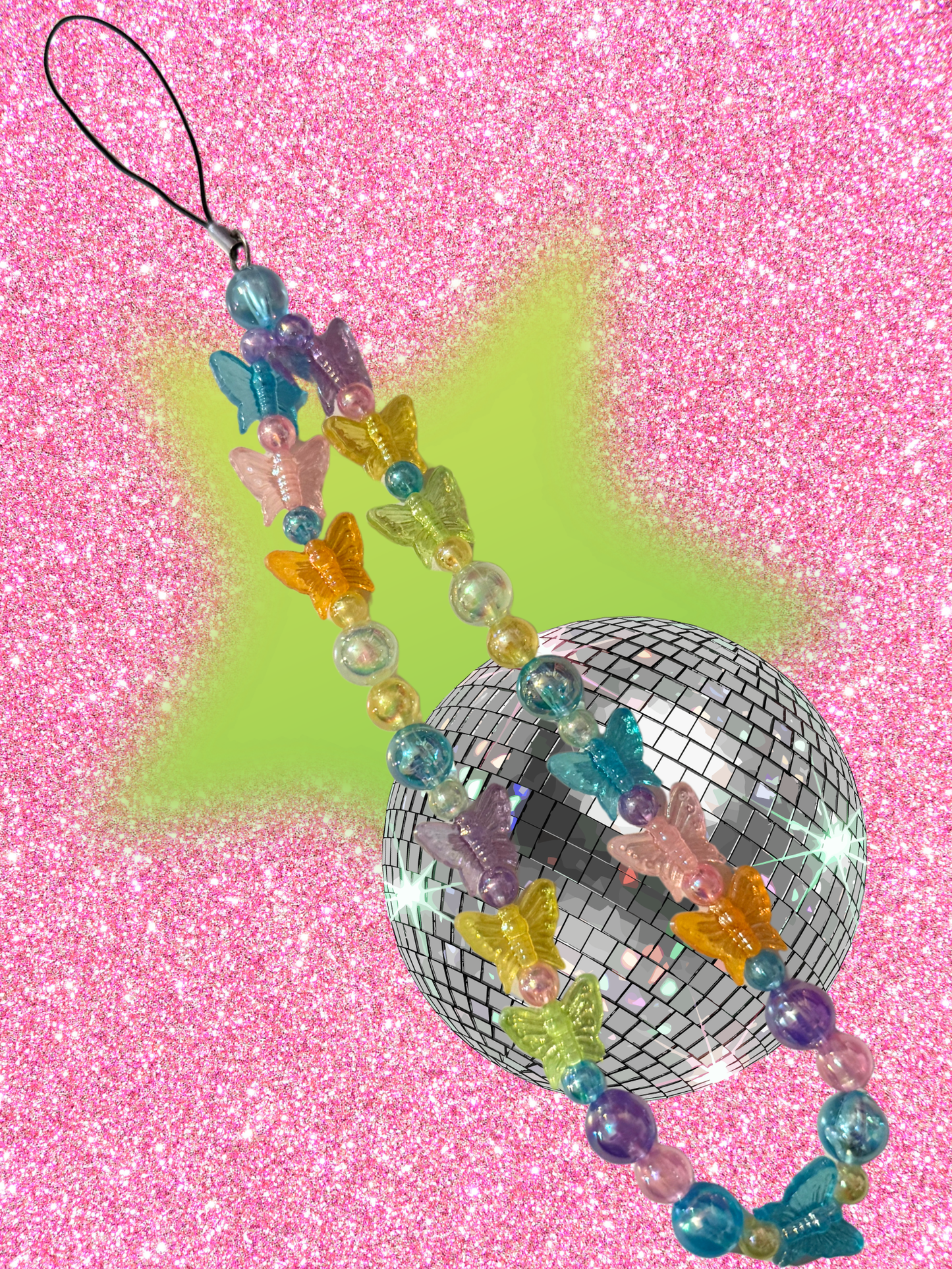 Girl, whatever phone charm