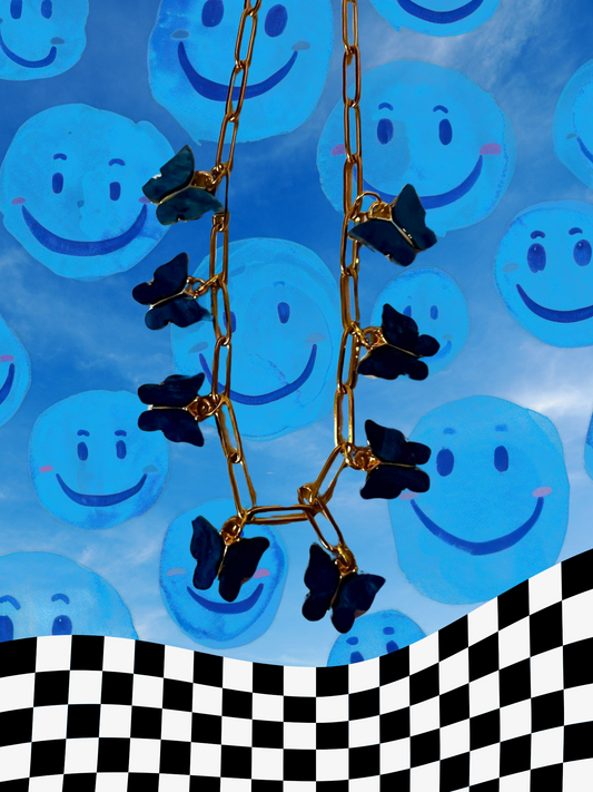 Butterfly Fly Away Charm Necklace