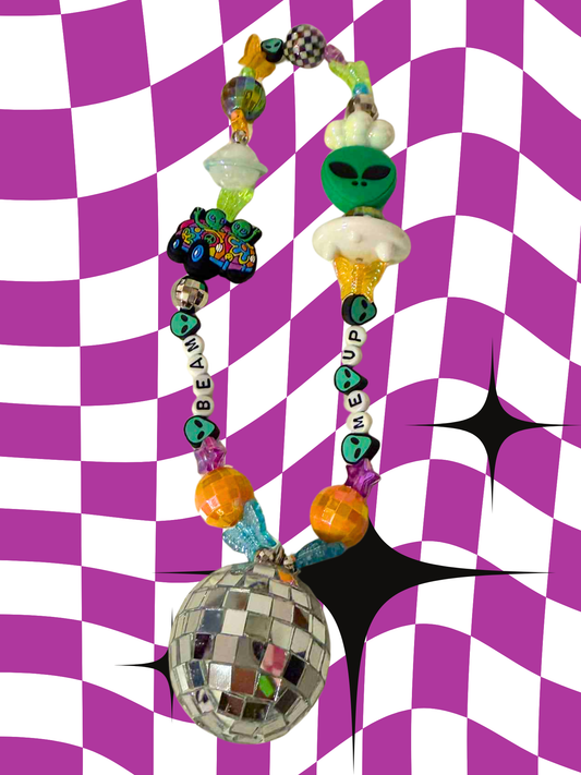 Beam Me Up Rearview Mirror Charm