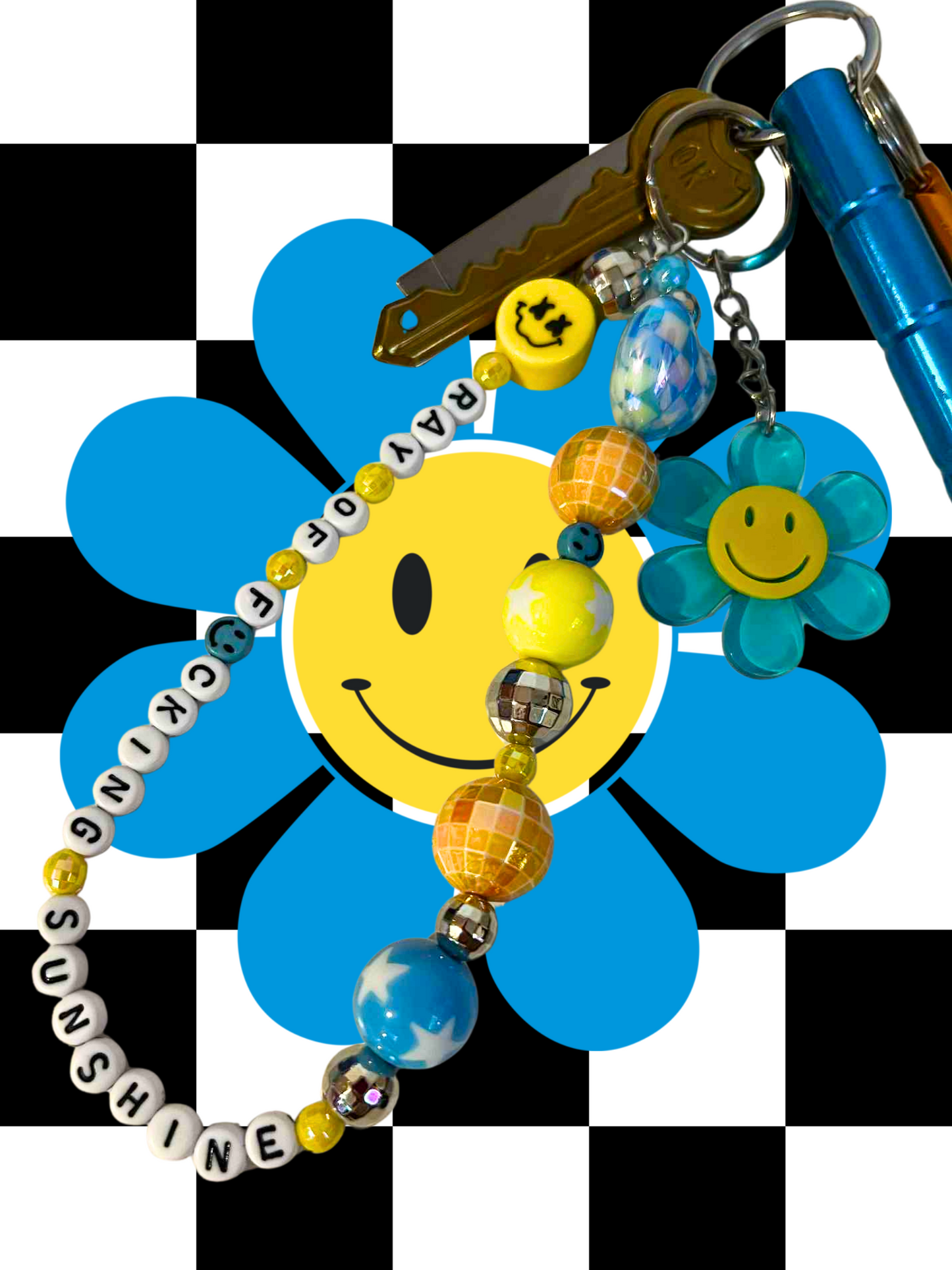 Ray of F'ing Sunshine Protection Keychain