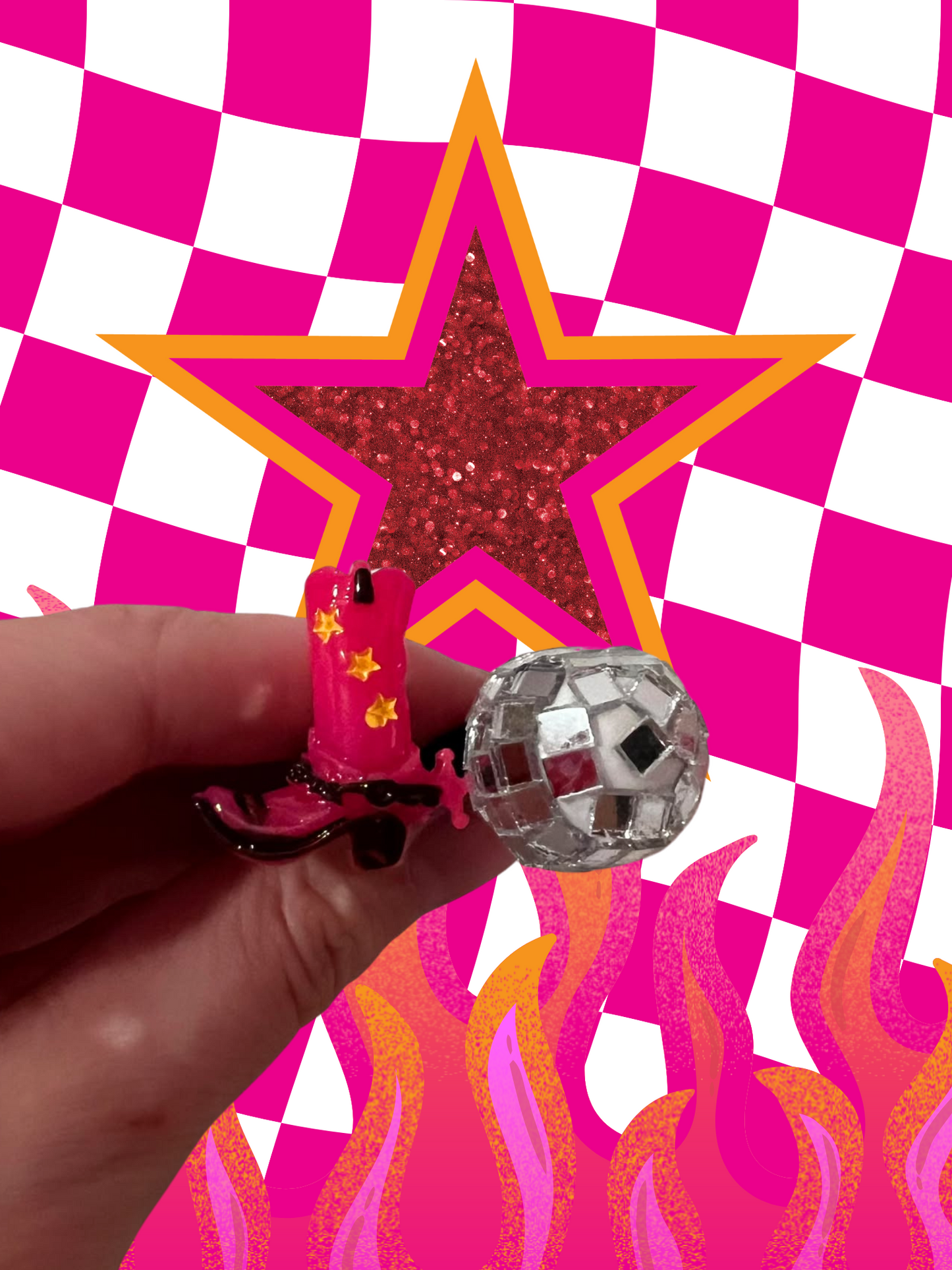 Disco Cowgirl Vent Clips