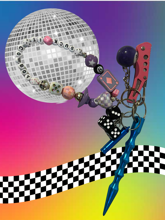 Suck it Cowboy Protection Keychain