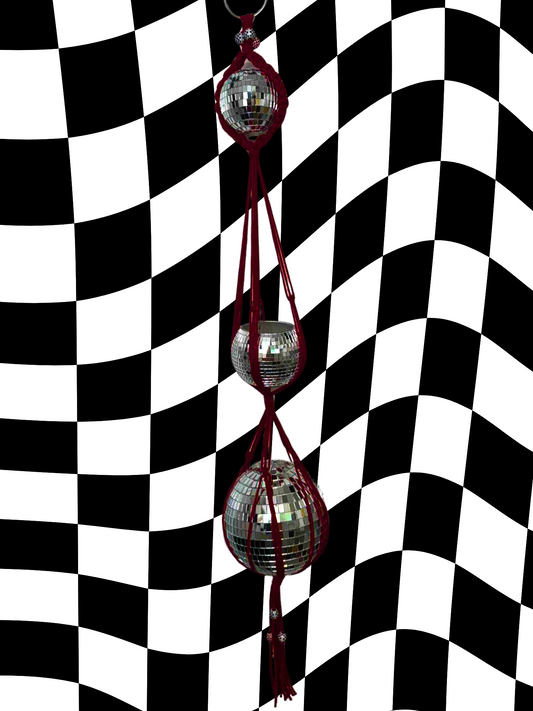 Wild Horses Macrame Disco Ball Hanger
