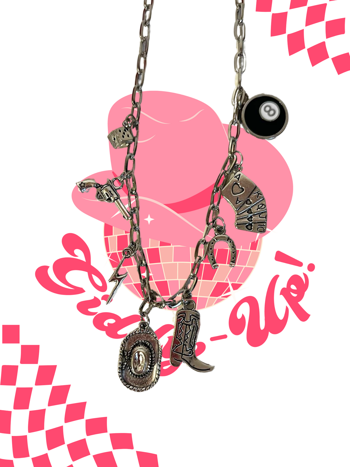 Giddy Up and Out Cowboy Charm Necklace