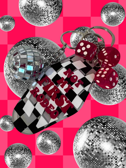 Not My First Rodeo Keychain