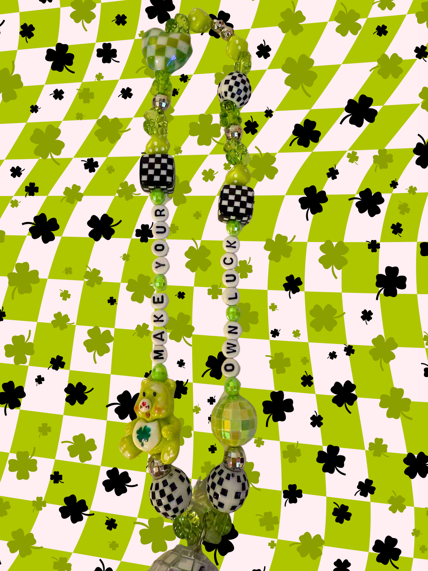 Make Your Own Luck Rearview Mirror Charm