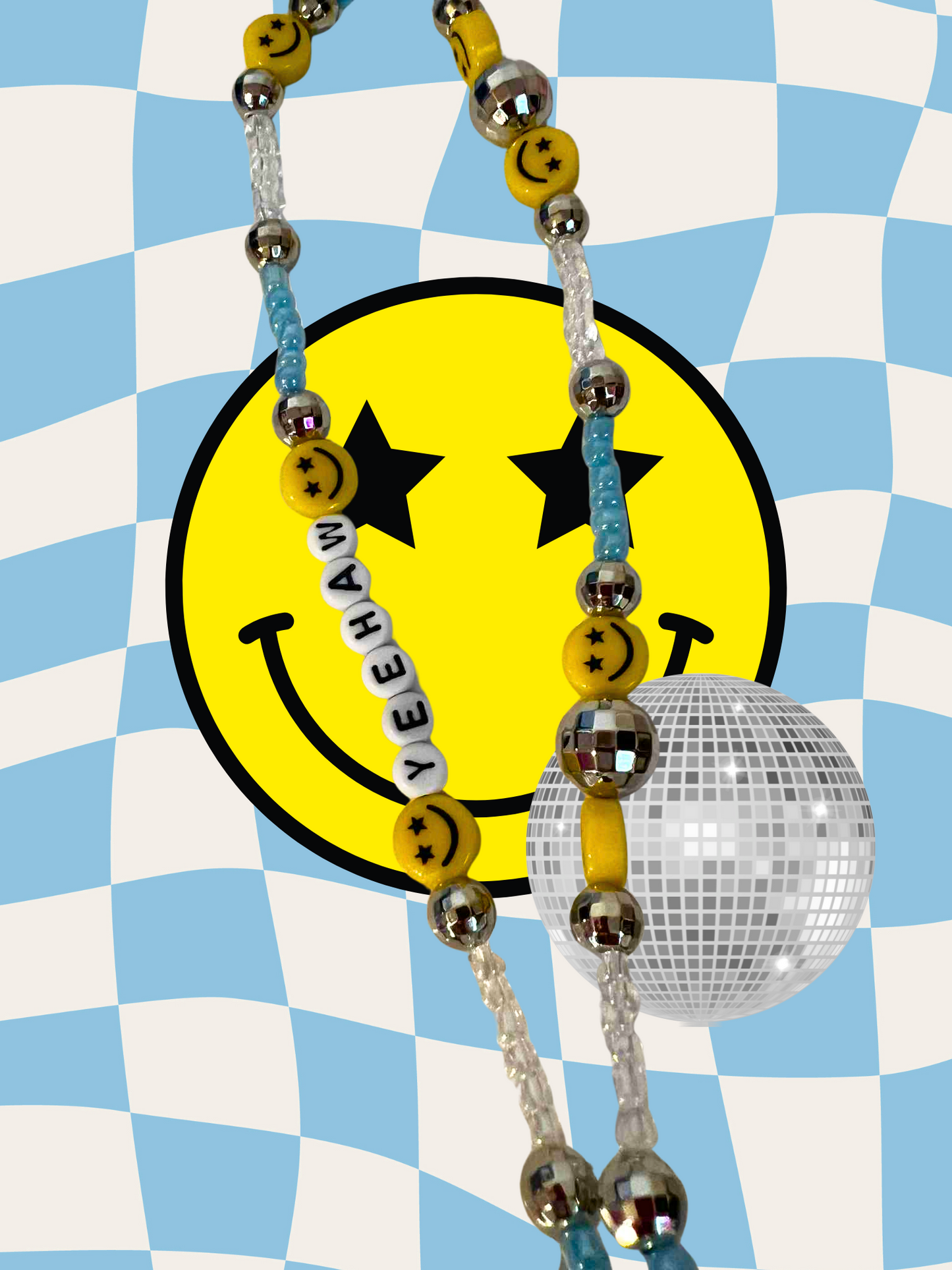 Yeehaw Rearview Mirror Charm