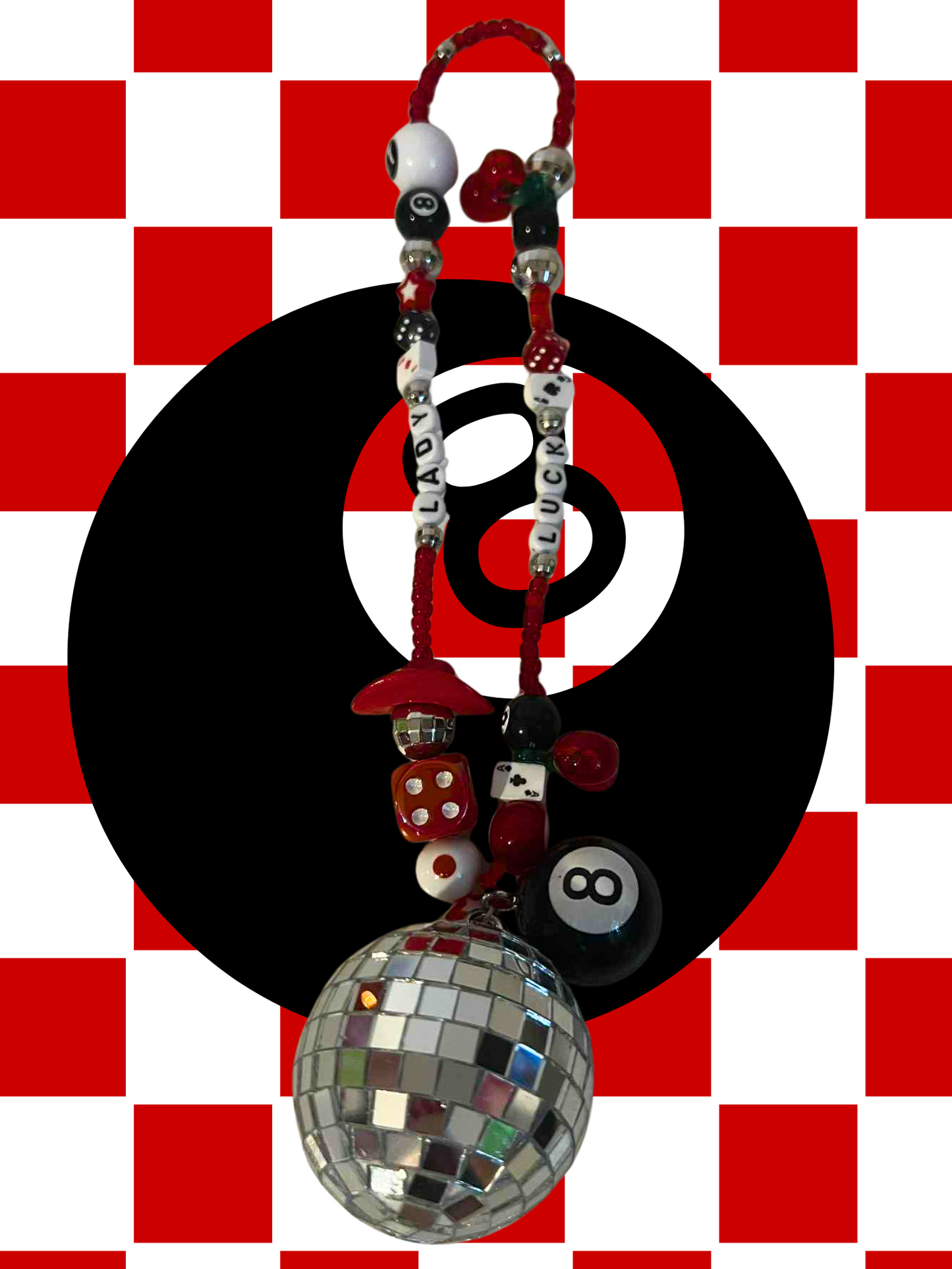 Lady Luck Rearview Mirror Charm
