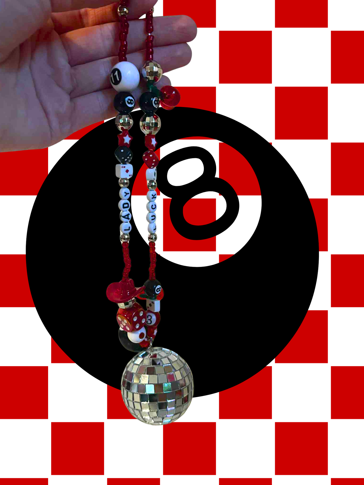 Lady Luck Rearview Mirror Charm