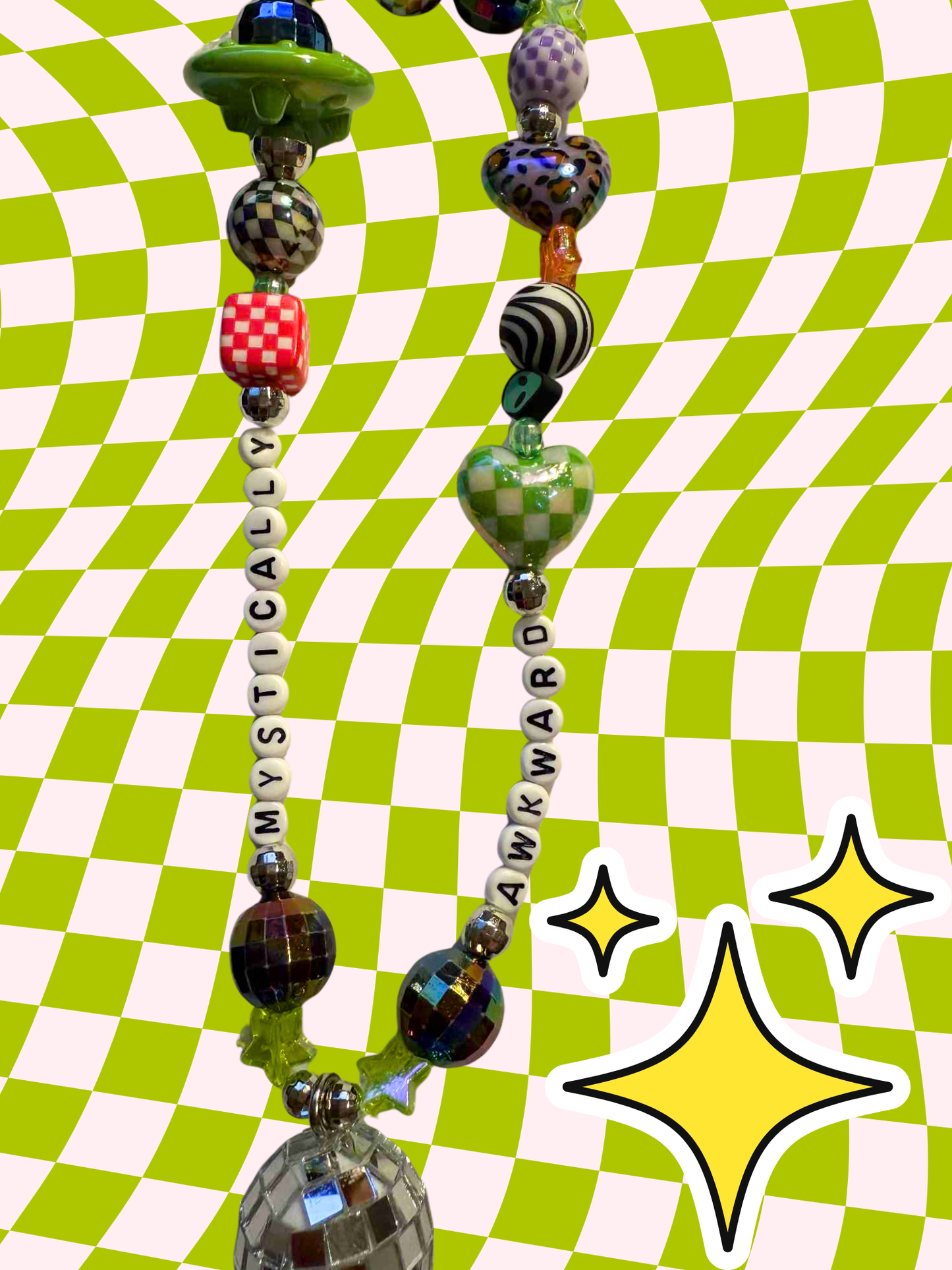 Mystically Awkward Rearview Mirror Charm