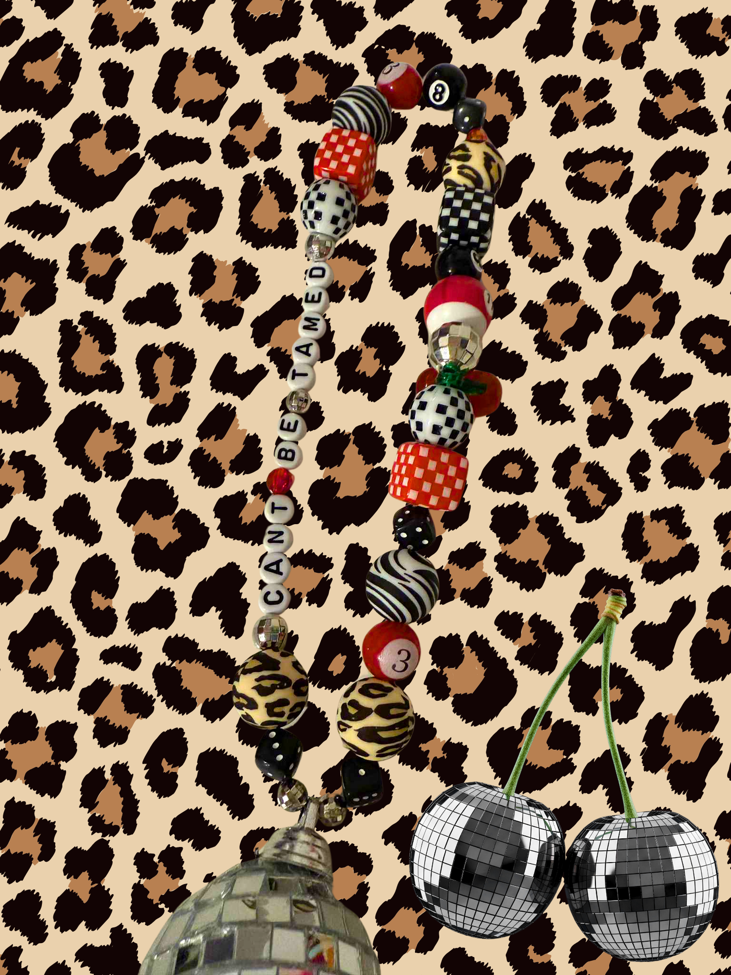 Can't be Tamed Rearview Mirror Charm