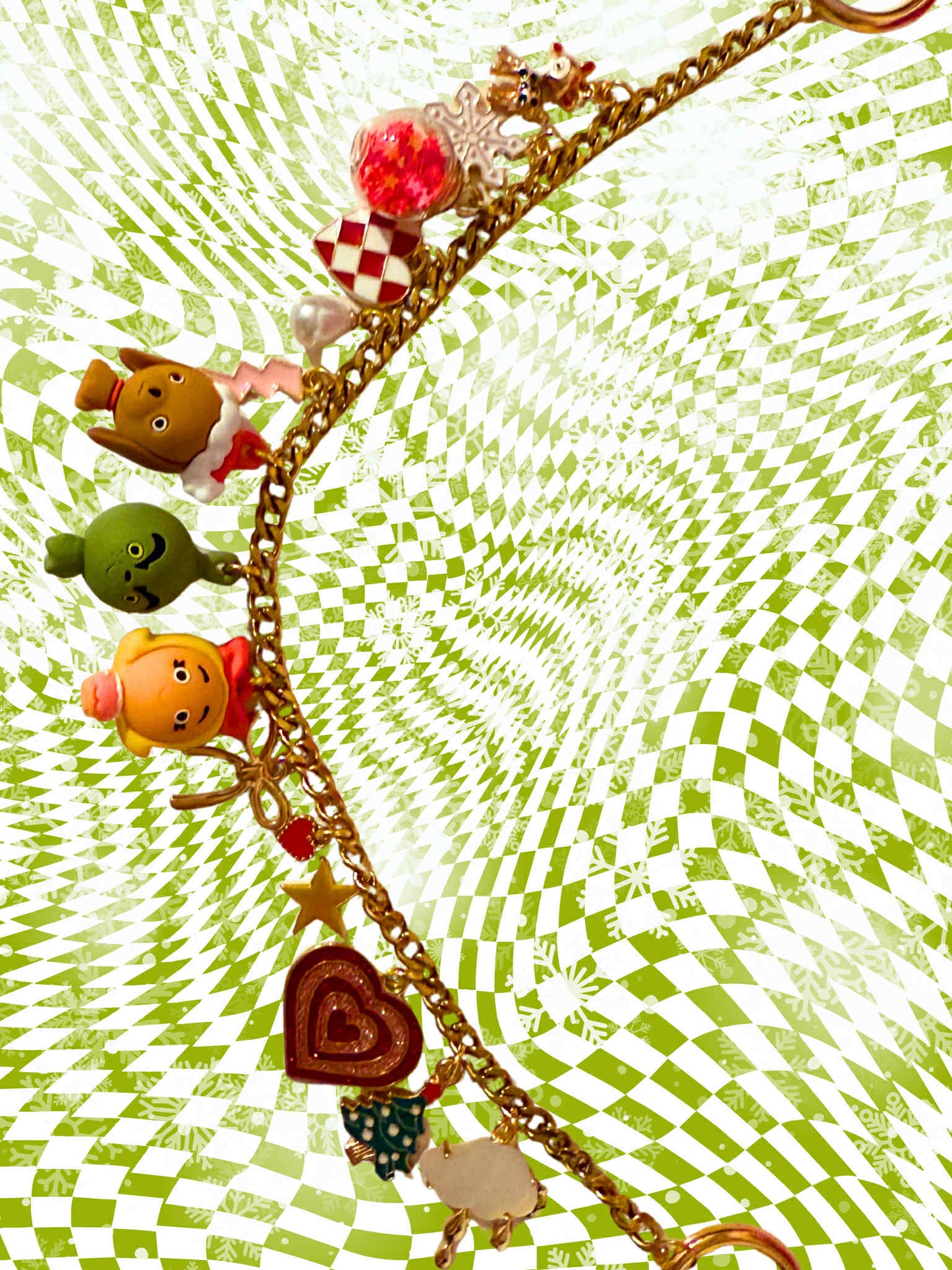 The Grinch Purse Charm