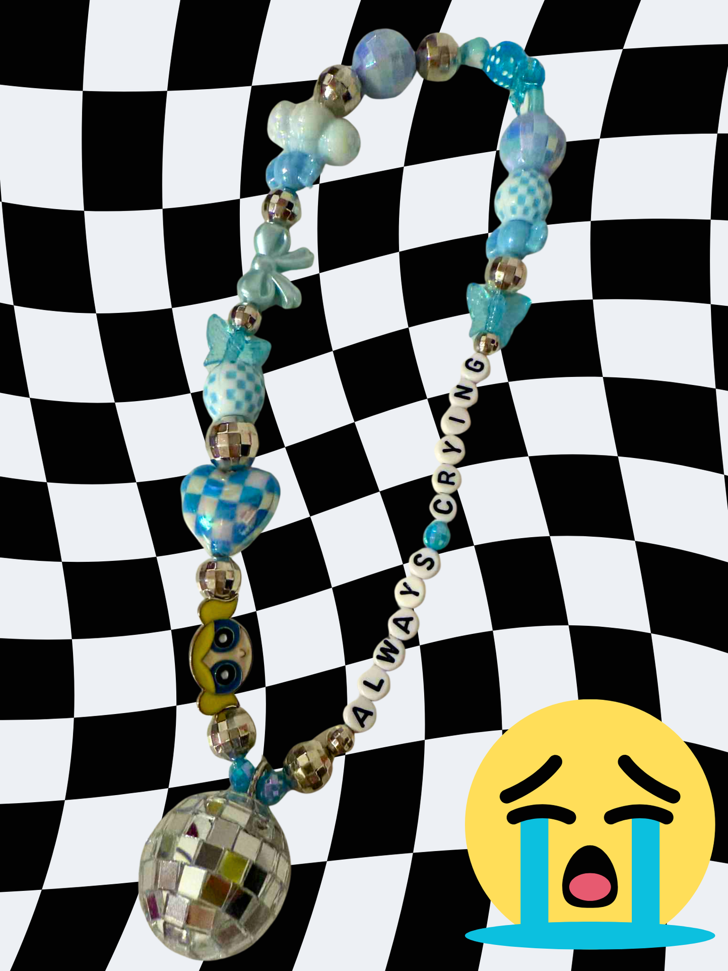 Always Crying Rearview Mirror Charm