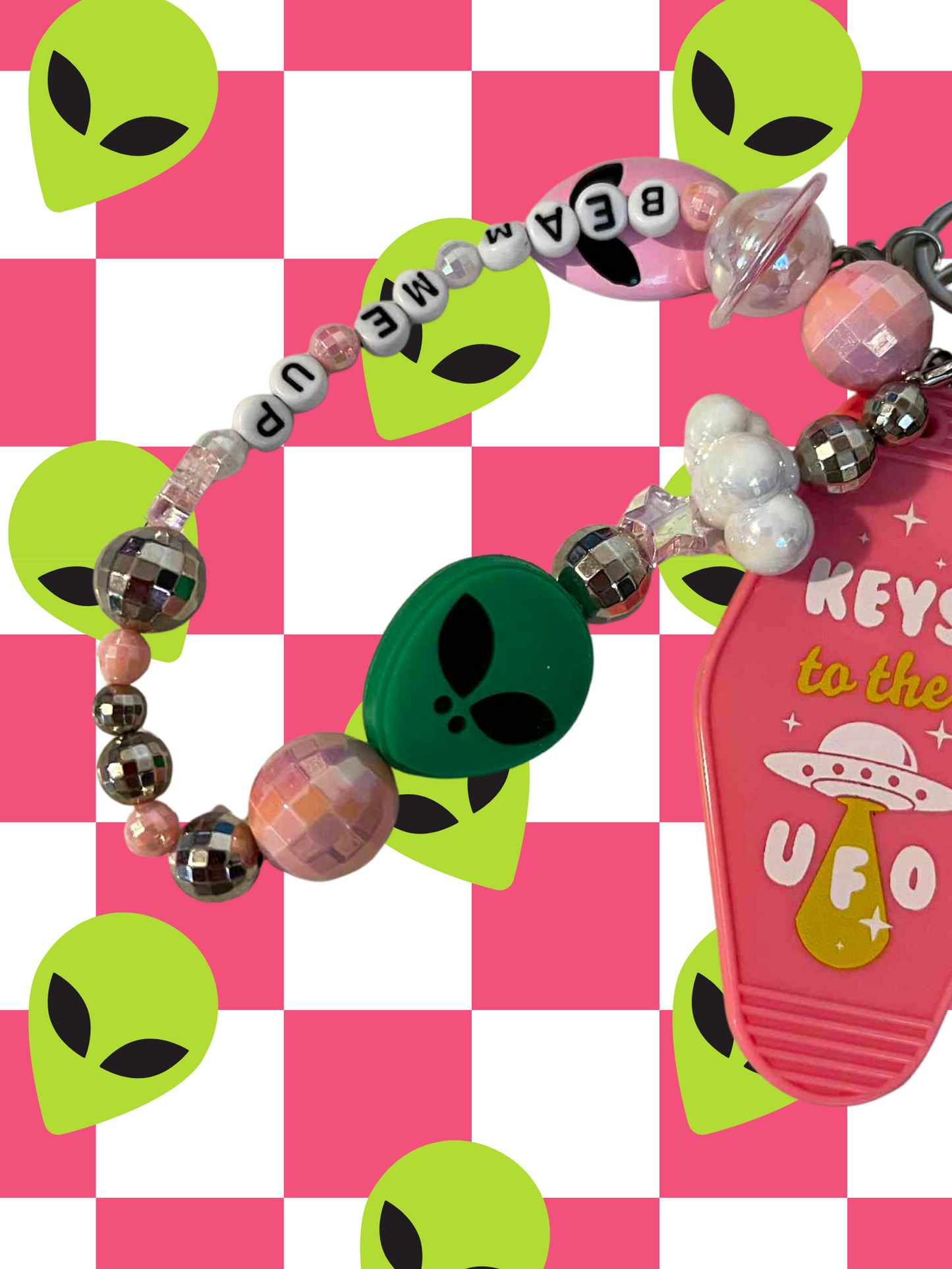 Beam Me Up Protection Keychain