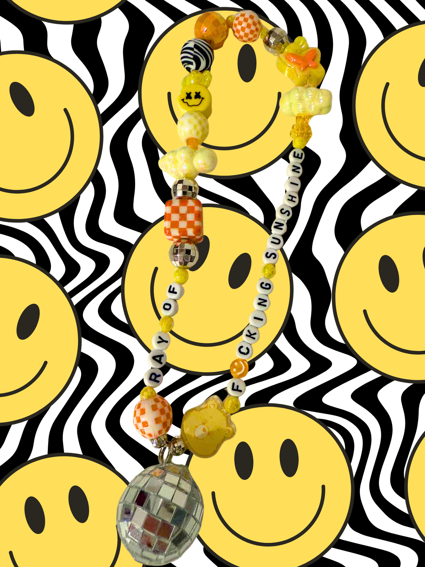 Ray of F*ing Sunshine Rearview Mirror Charm