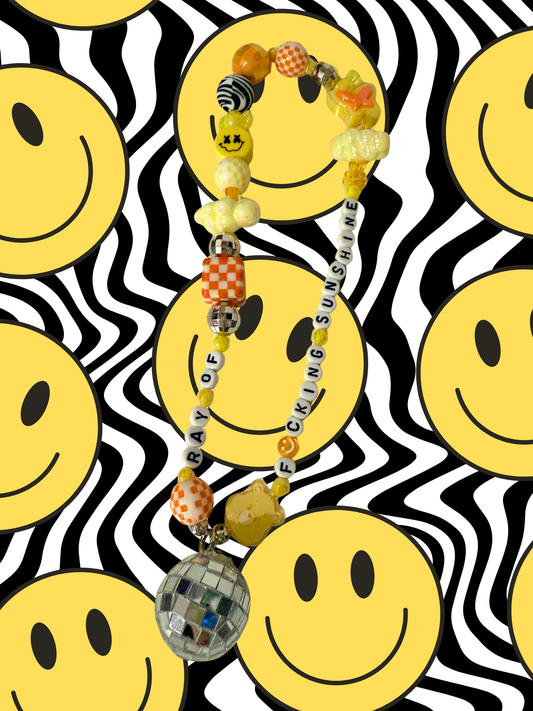 Ray of F*ing Sunshine Rearview Mirror Charm