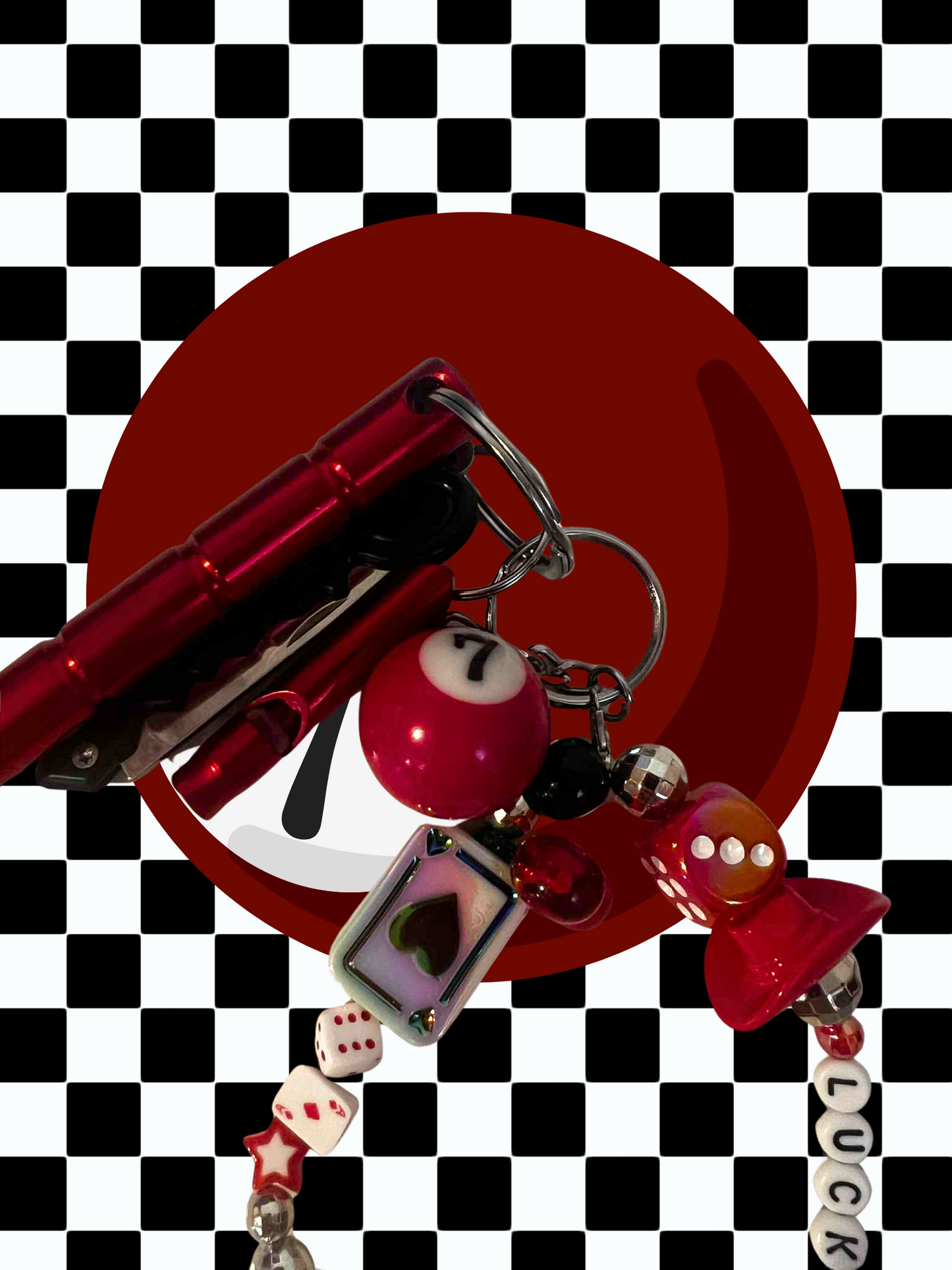 Lucky Girl Protection Keychain