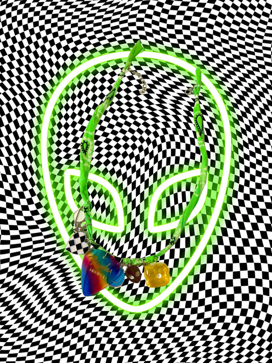 Strange to Meet You Bandana Charm Necklace