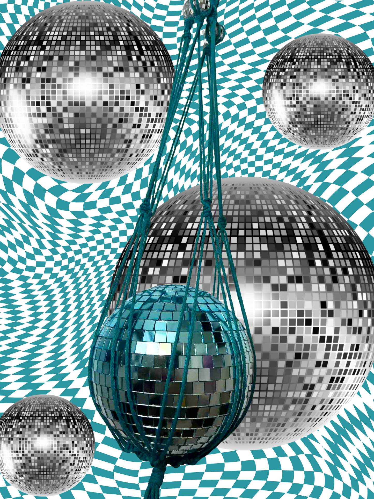 Mermaze Me Macrame Disco Ball Hanger