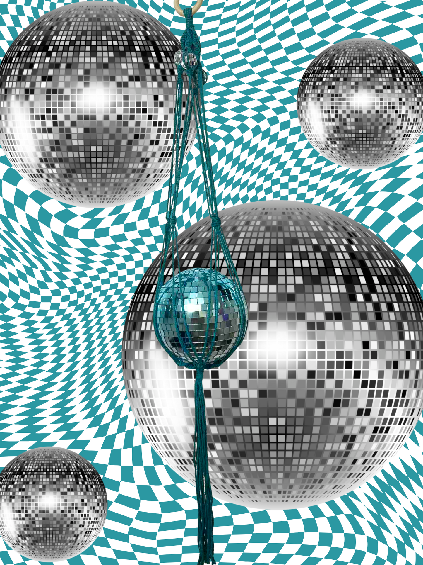 Mermaze Me Macrame Disco Ball Hanger