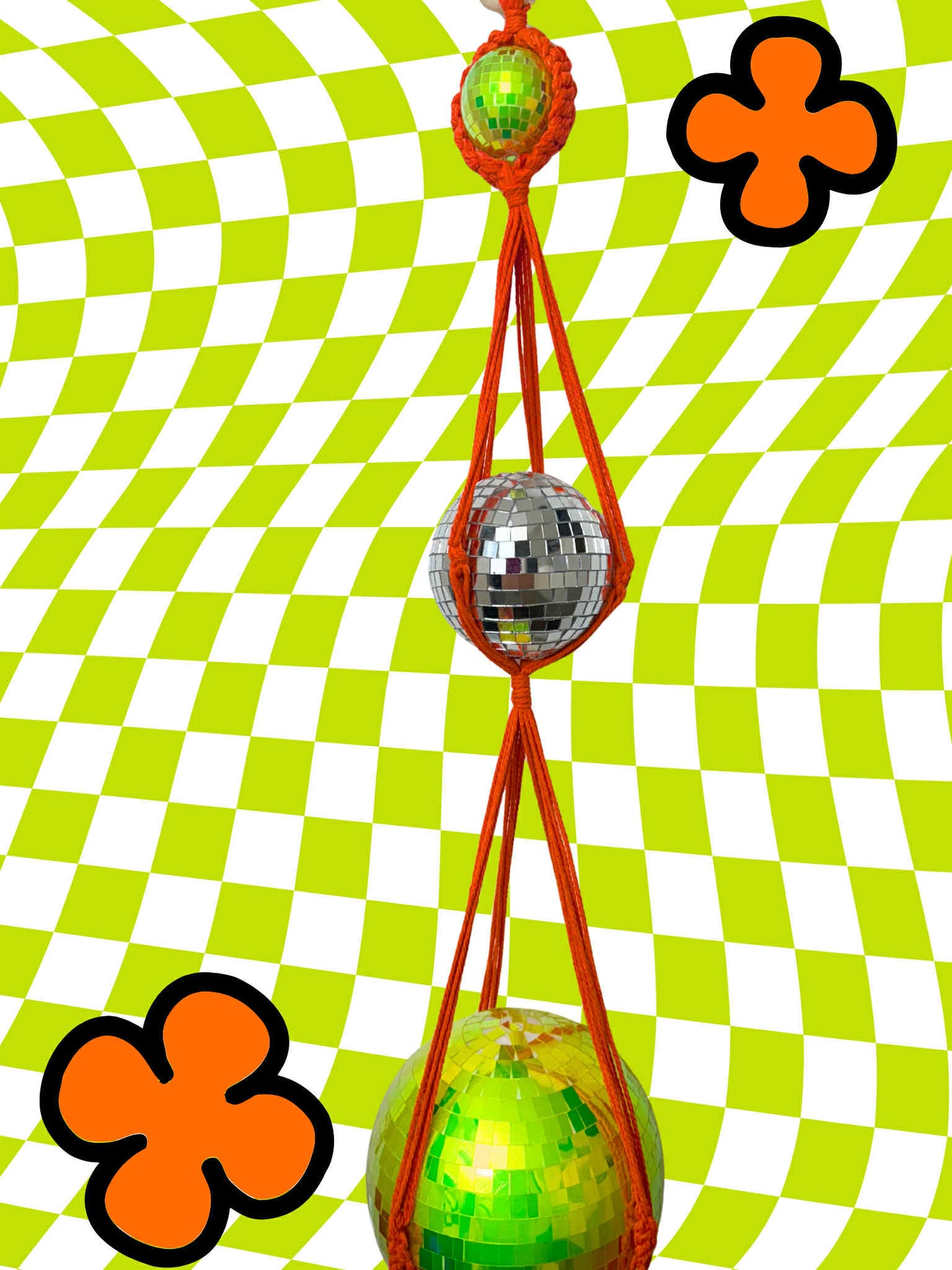 Jinkies! It's a Macrame Disco Ball Hanger