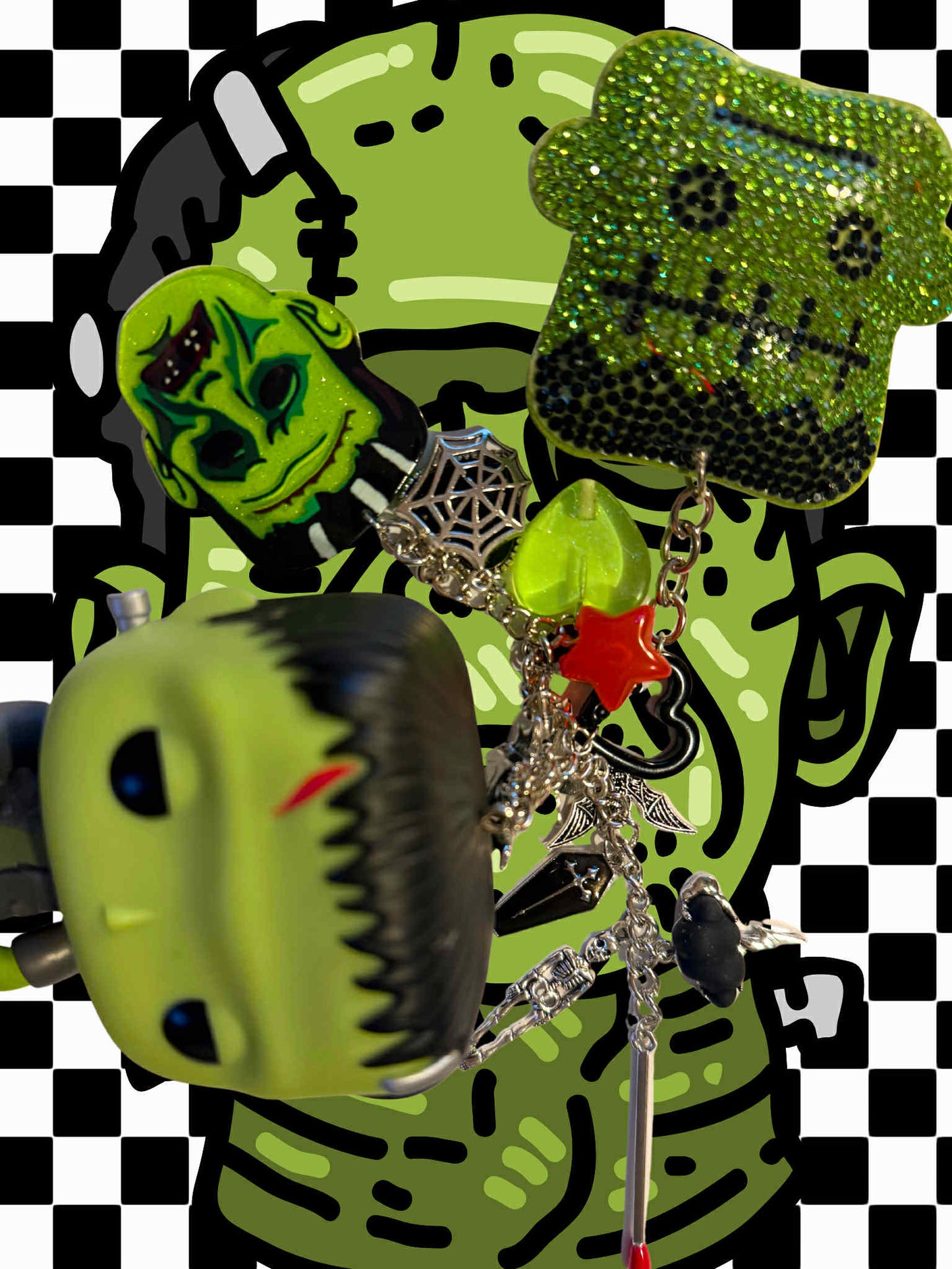 Frankenstein Figure Keychain