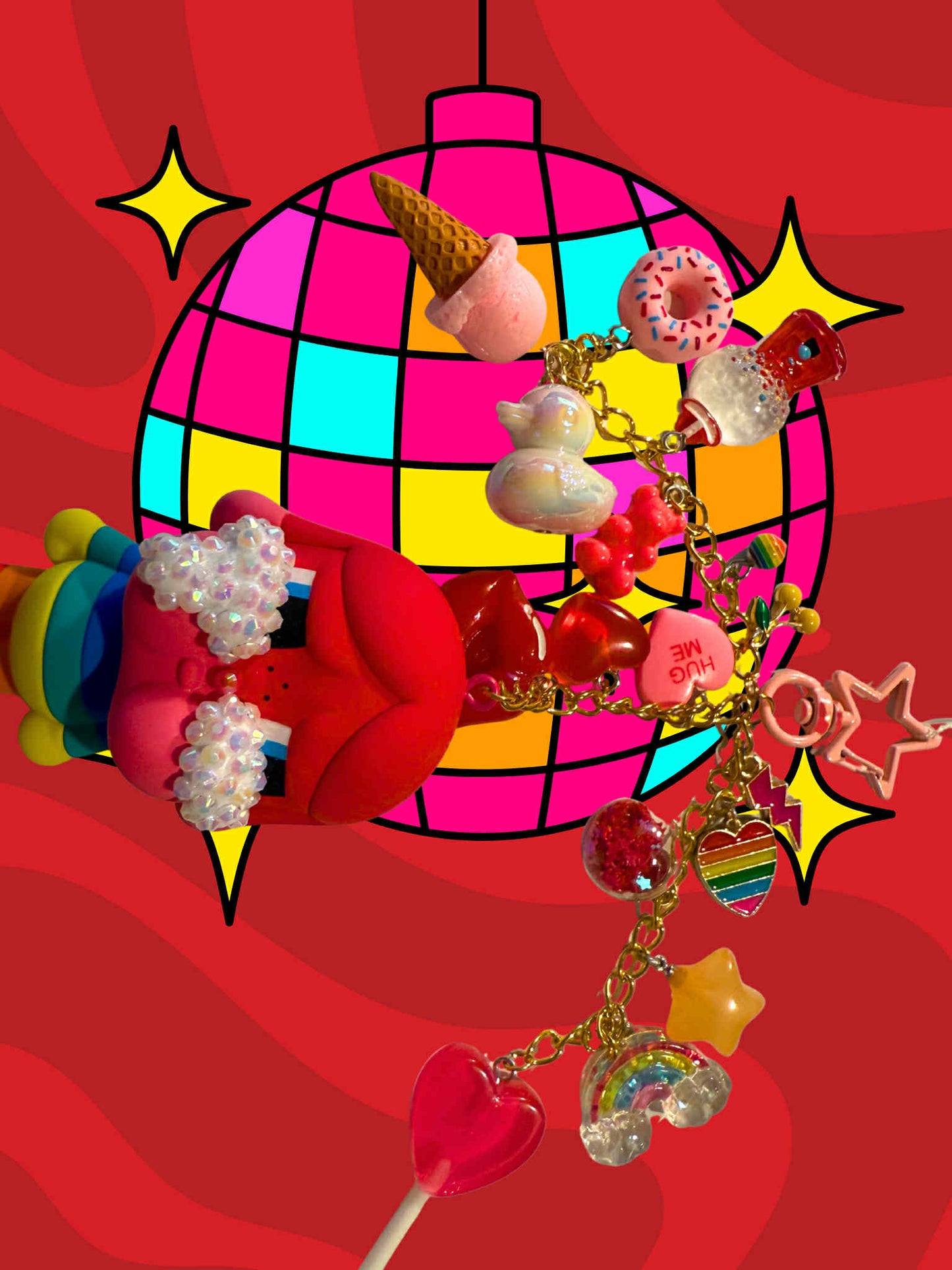 Love is Love Crying Again Crybaby Keychain