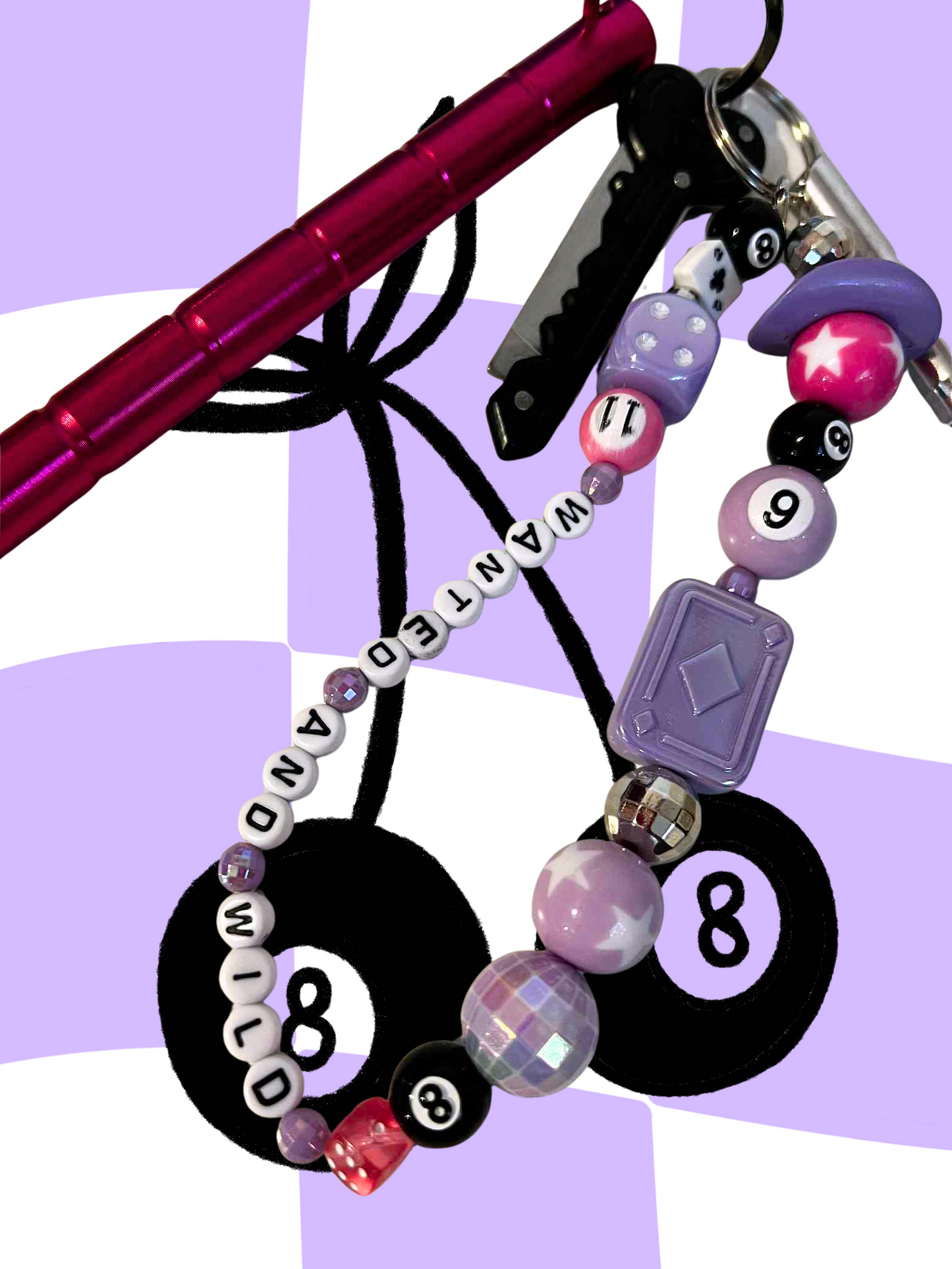 Wanted and Wild Protection Keychain