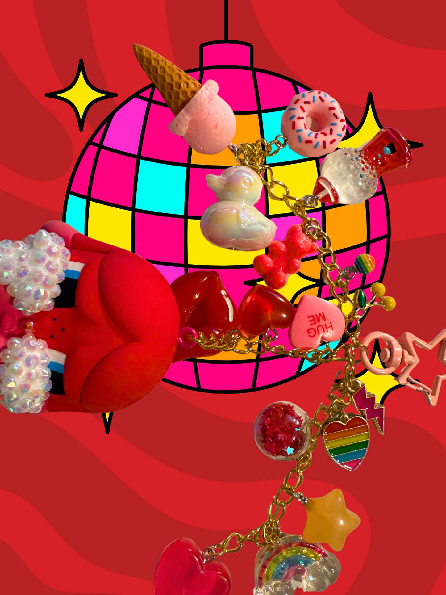 Love is Love Crying Again Crybaby Keychain