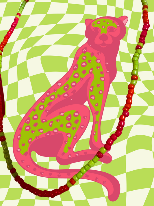 Kiwi Kisses Beaded Necklace