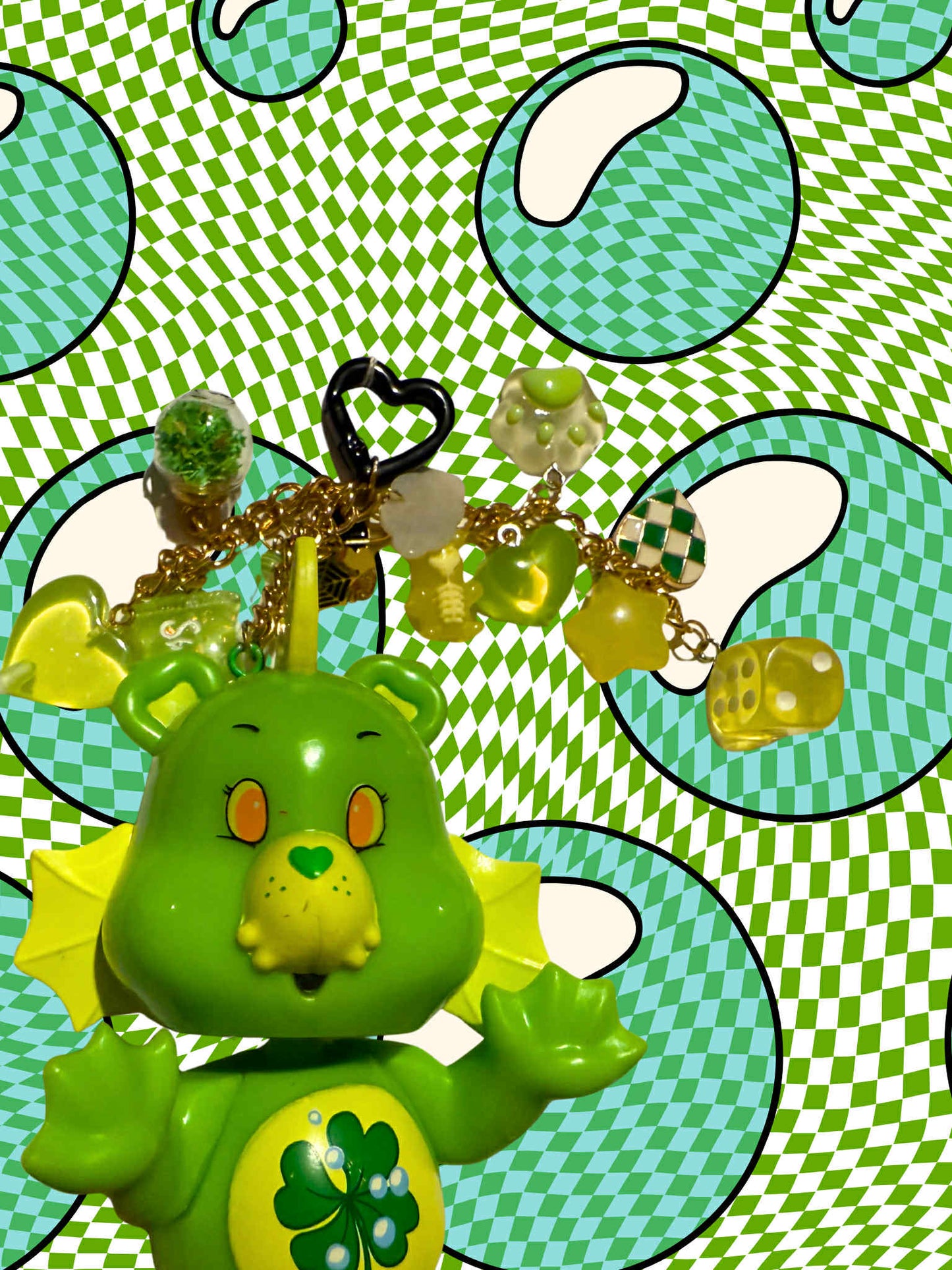 Good Luck Bear as Gil-Man Monster Keychain