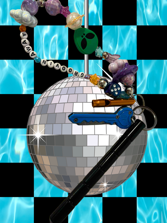 Groovin Away Protection Keychain