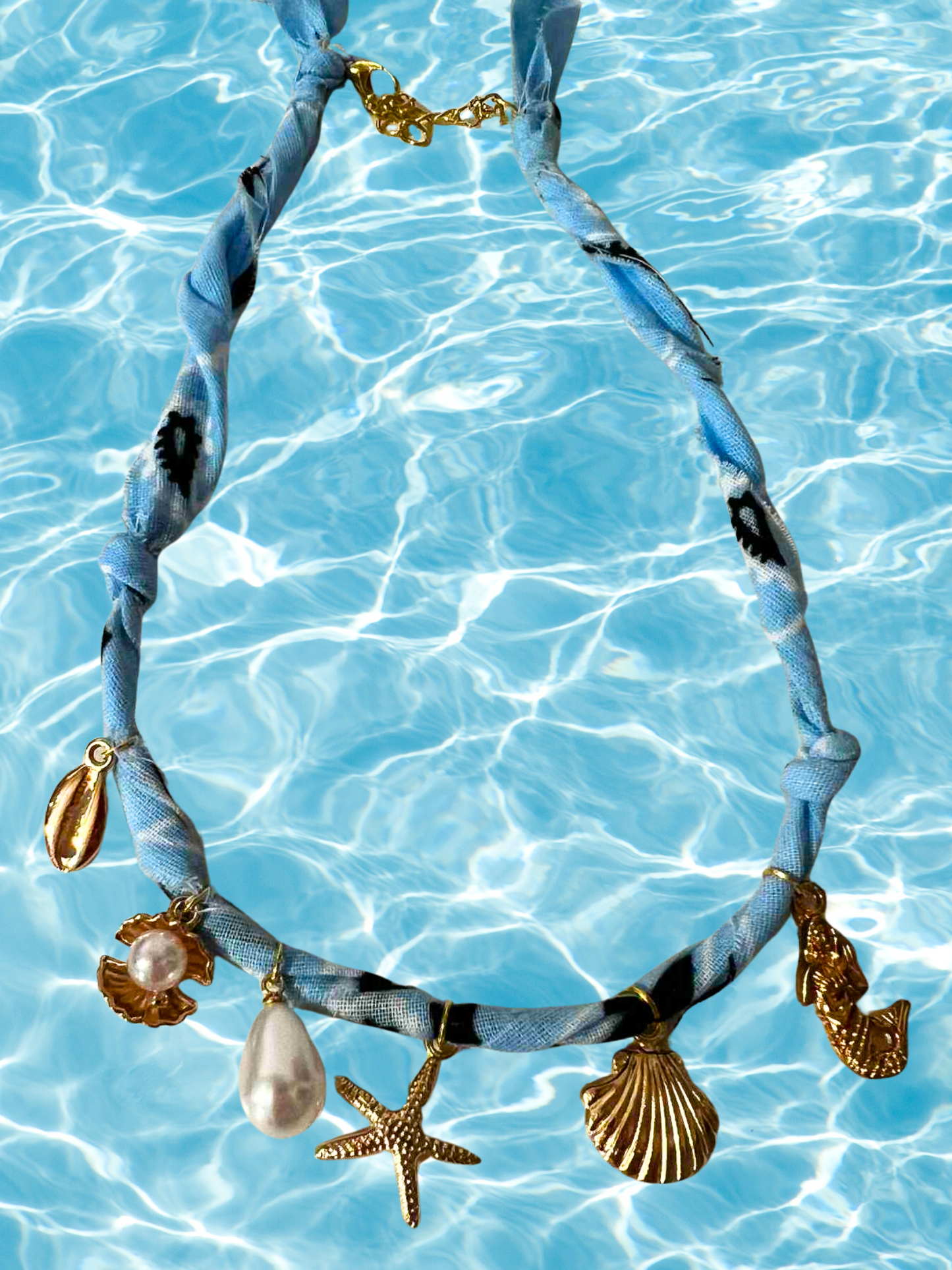 Under the Sea Bandana Charm Necklace