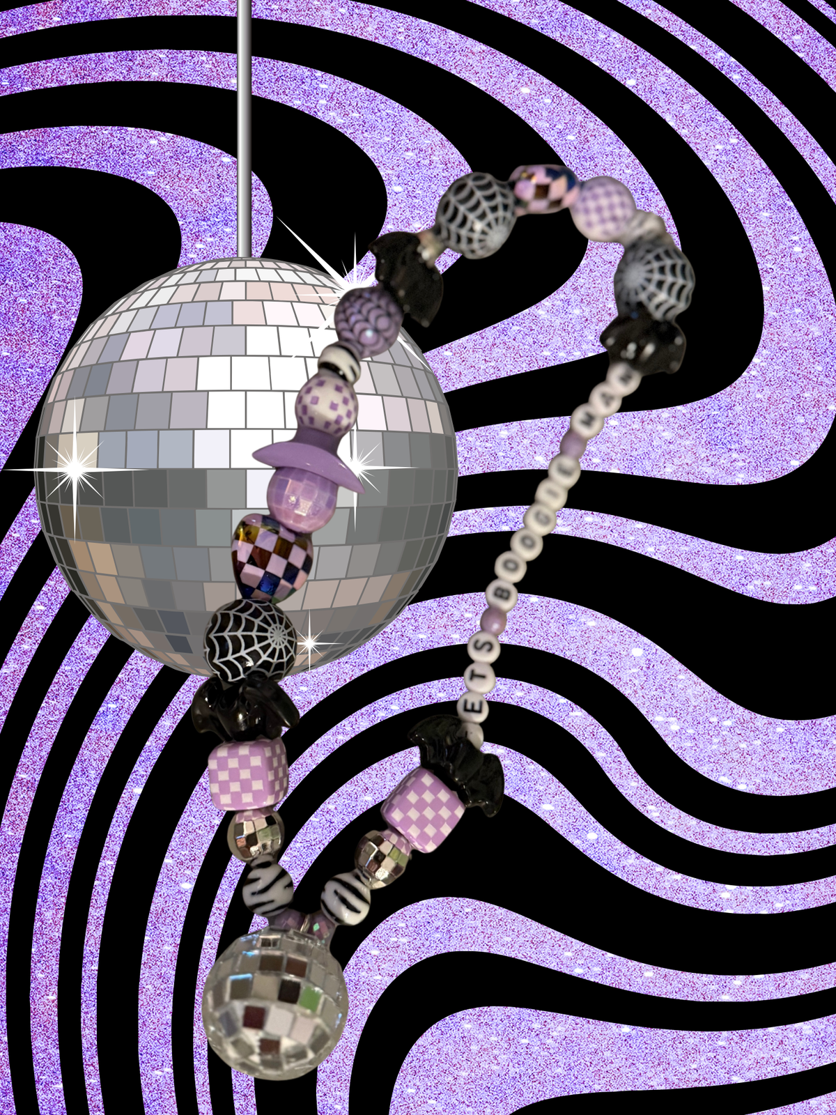 Let’s Boogie Man Rearview Mirror Charm