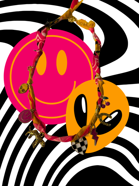 Wild at Heart Bandana Charm Necklace