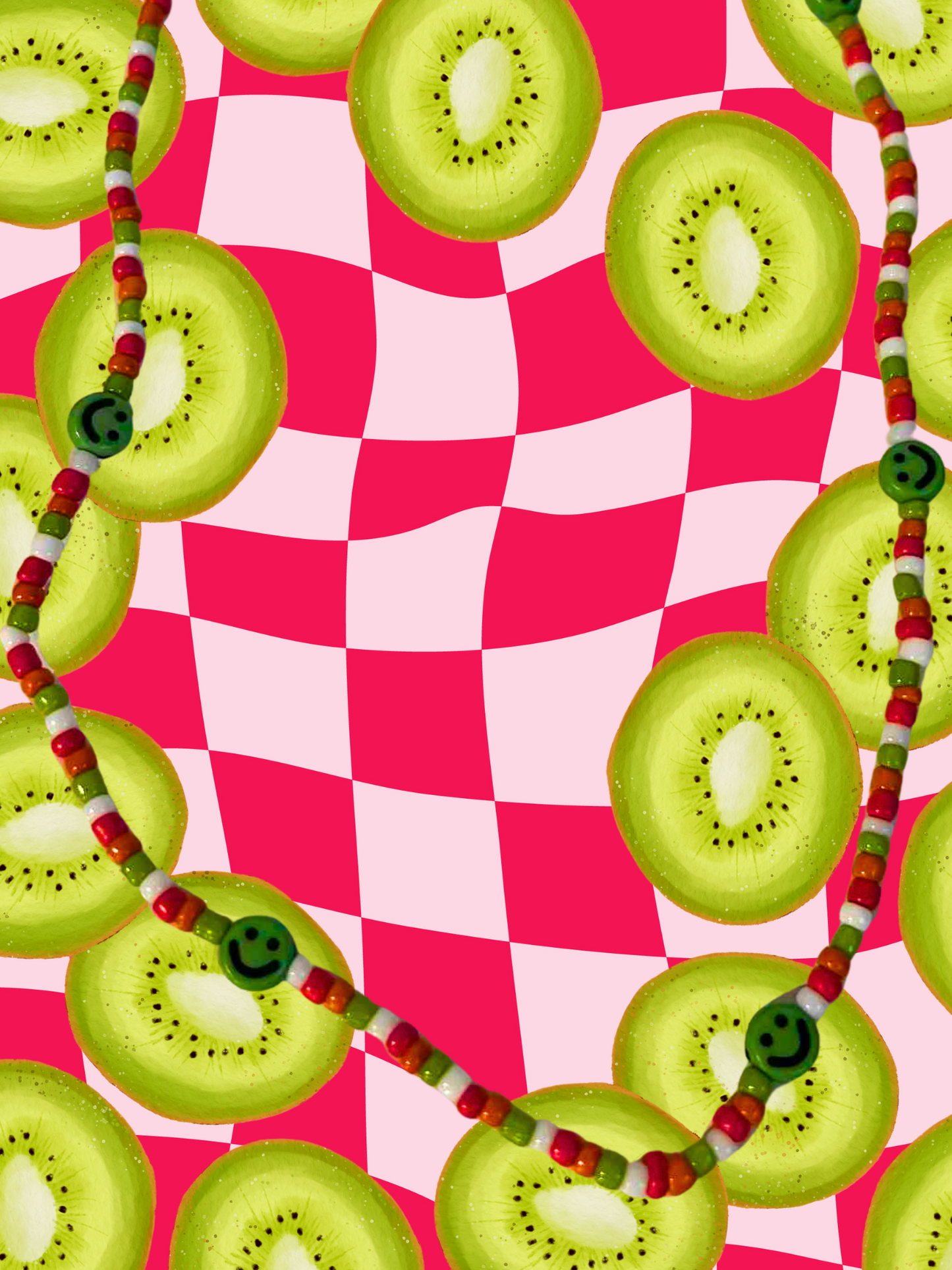Kiwi Dreaming Beaded Necklace