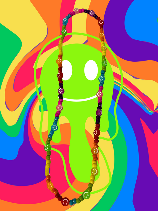 Trippin Me Out Beaded Necklace