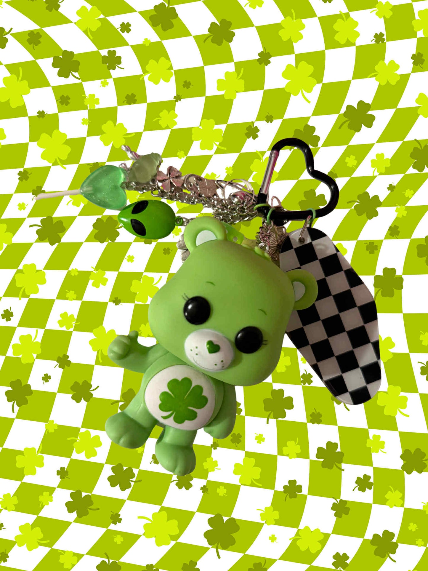 Good Luck Care Bear Figure Keychain