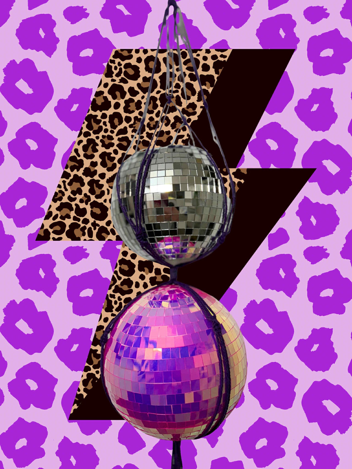 Can't Be Tamed Macrame Disco Ball Hanger