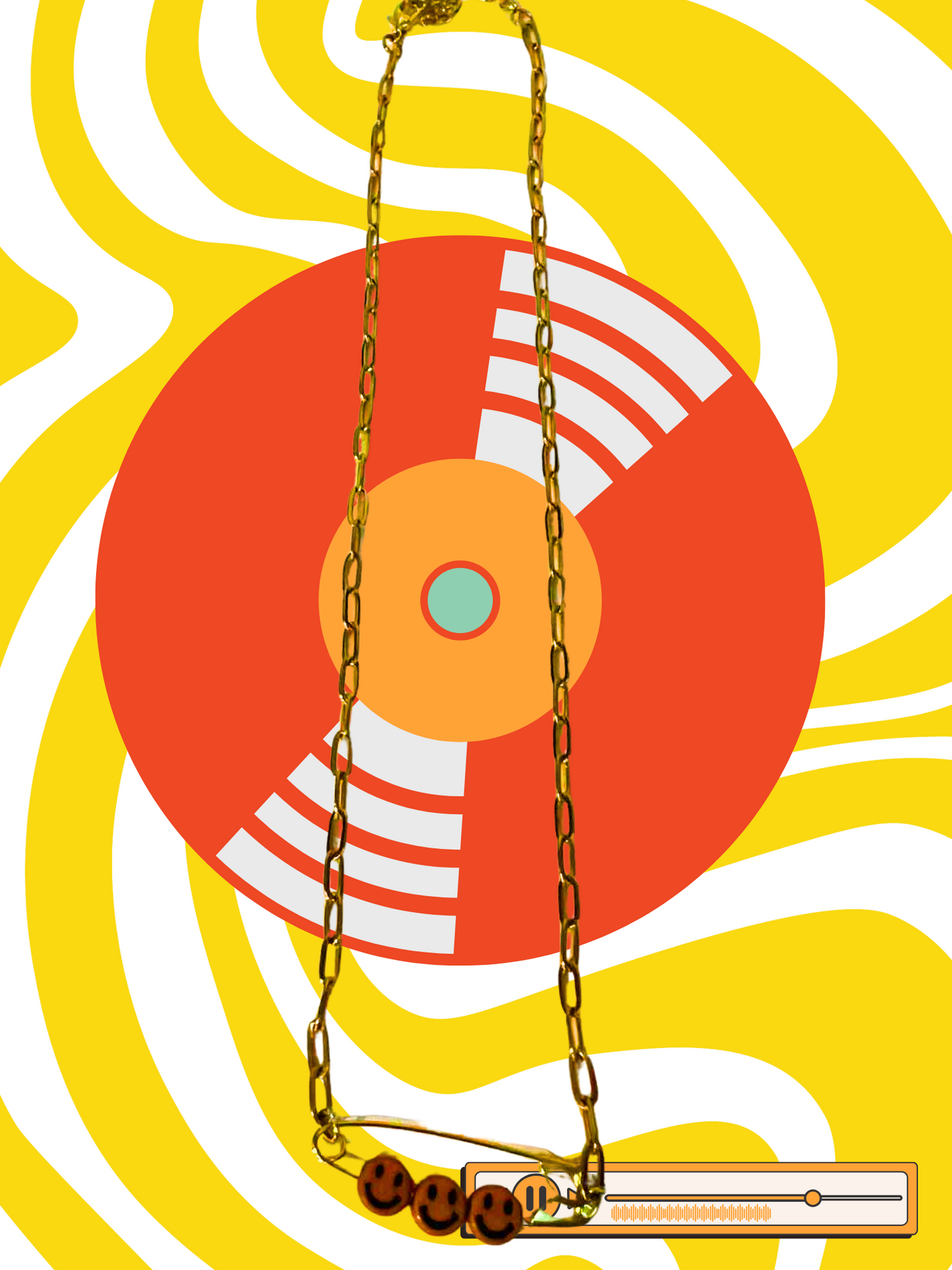 Spin me DJ Charm Necklace