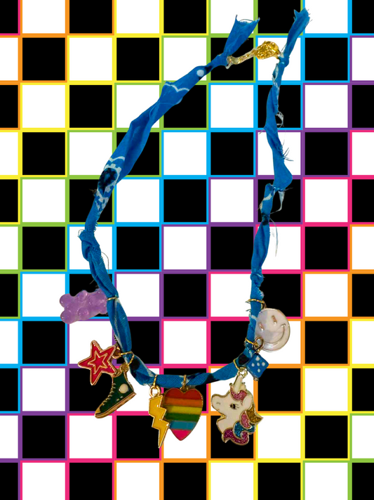 Happy Daze Bandana Charm Necklace