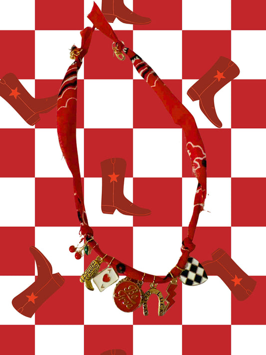 Choosing Wild Bandana Charm Necklace
