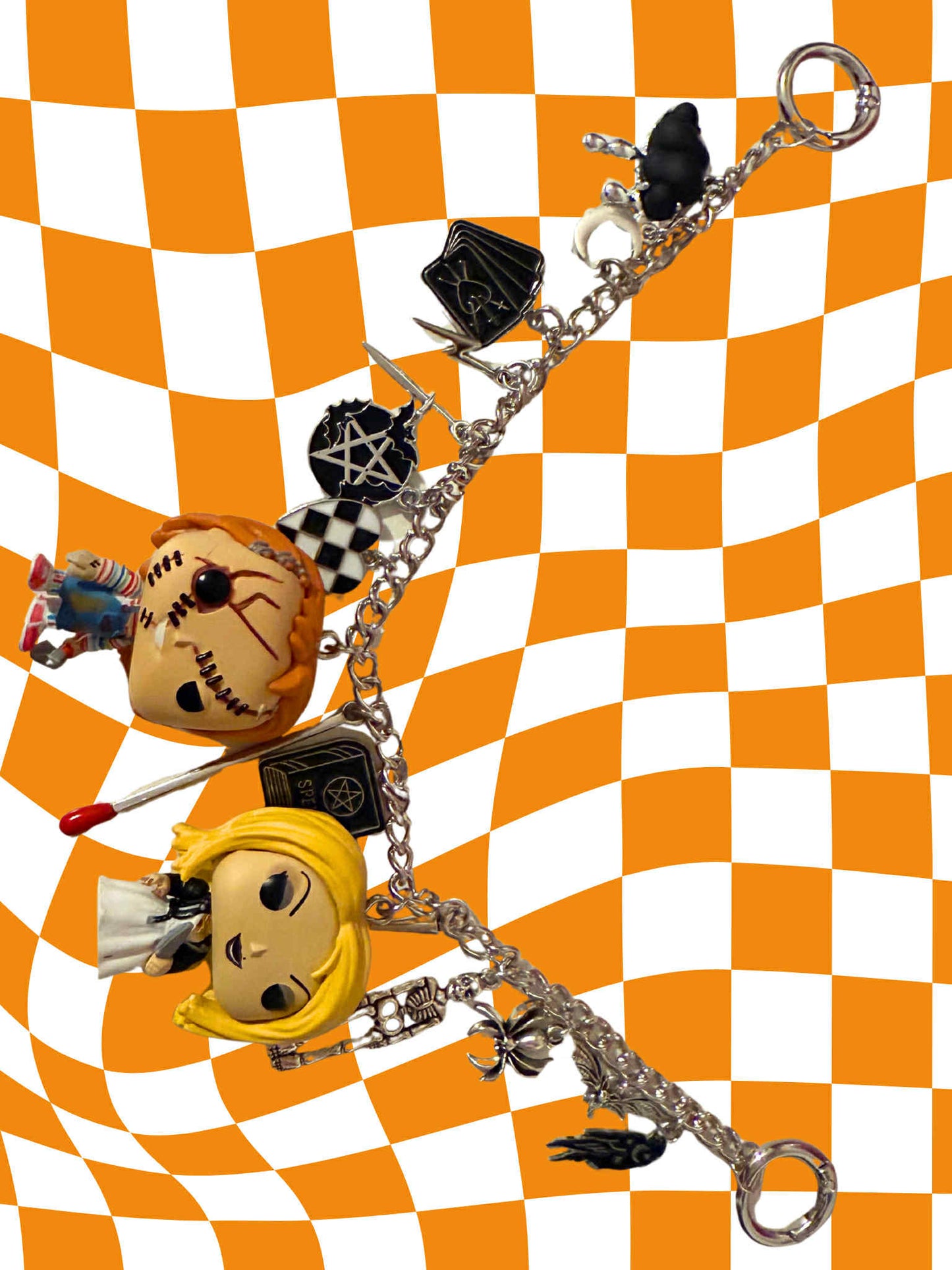 Chucky and Tiffany Purse Charm