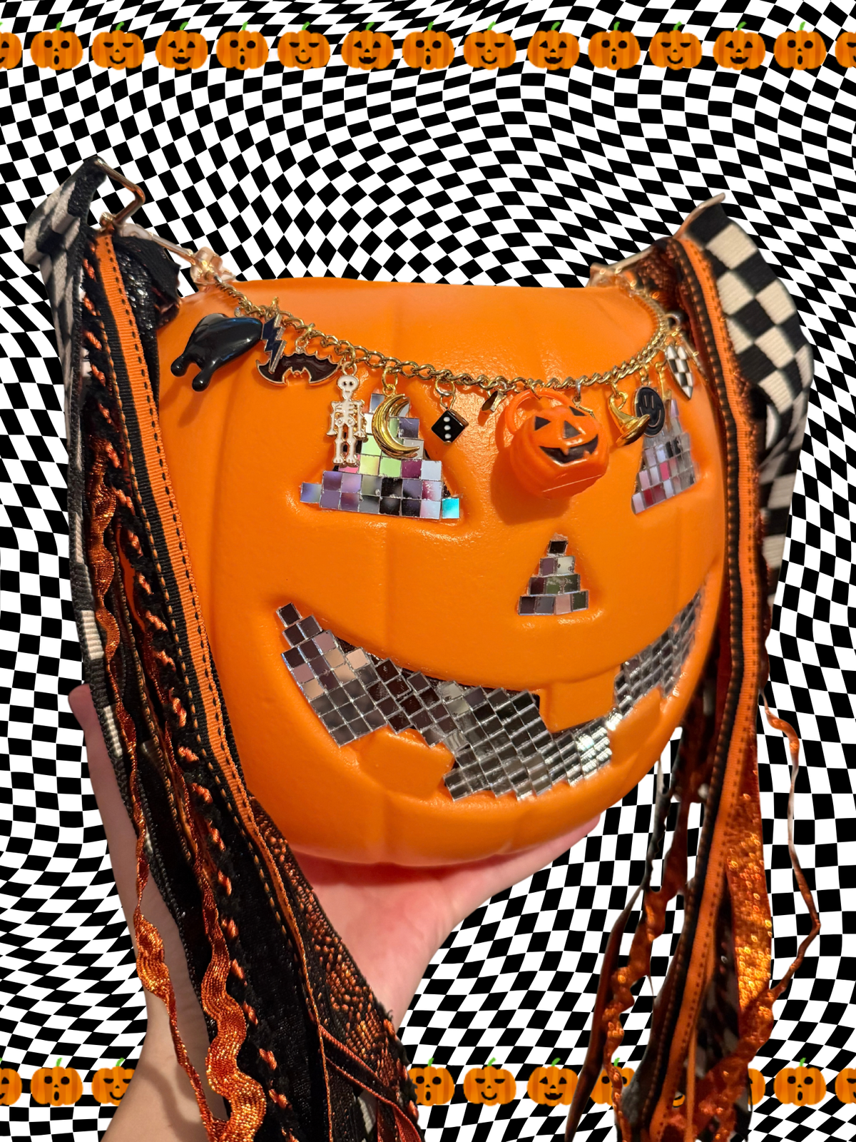 Spooky Groovin’ Pumpkin Purse