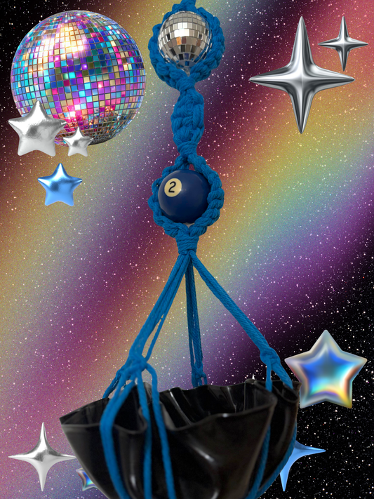 Take me Out Macrame Disco Ball Hanger