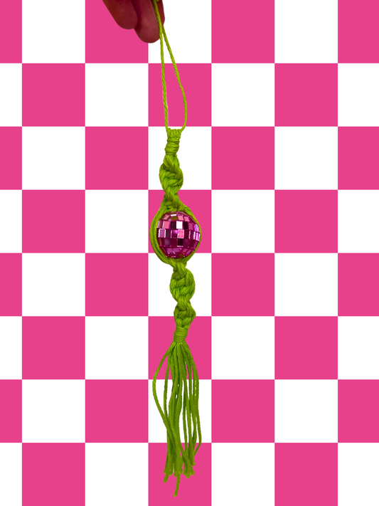 Barbie Dreams Macrame Rearview Mirror Charm