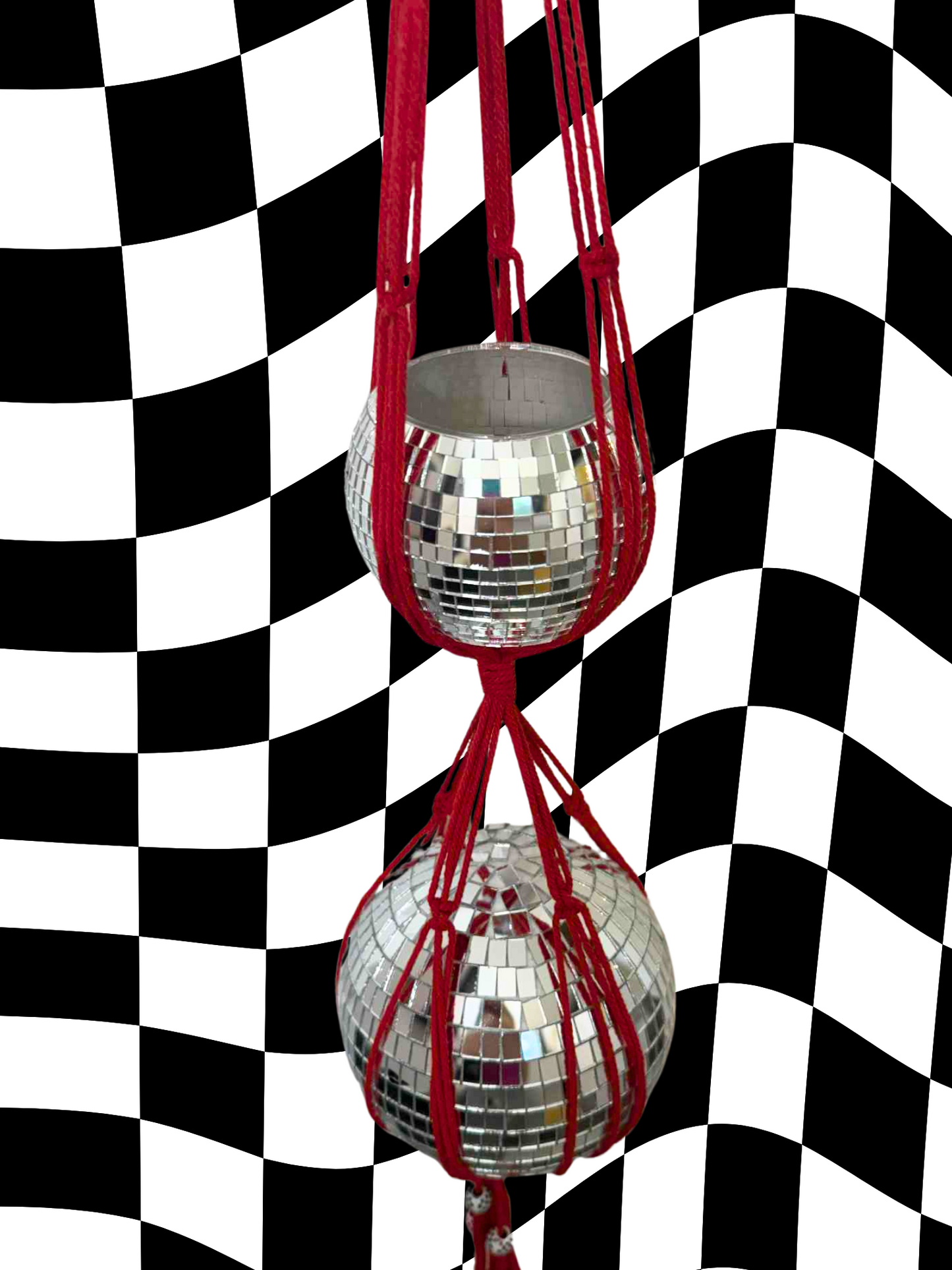 Wild Horses Macrame Disco Ball Hanger