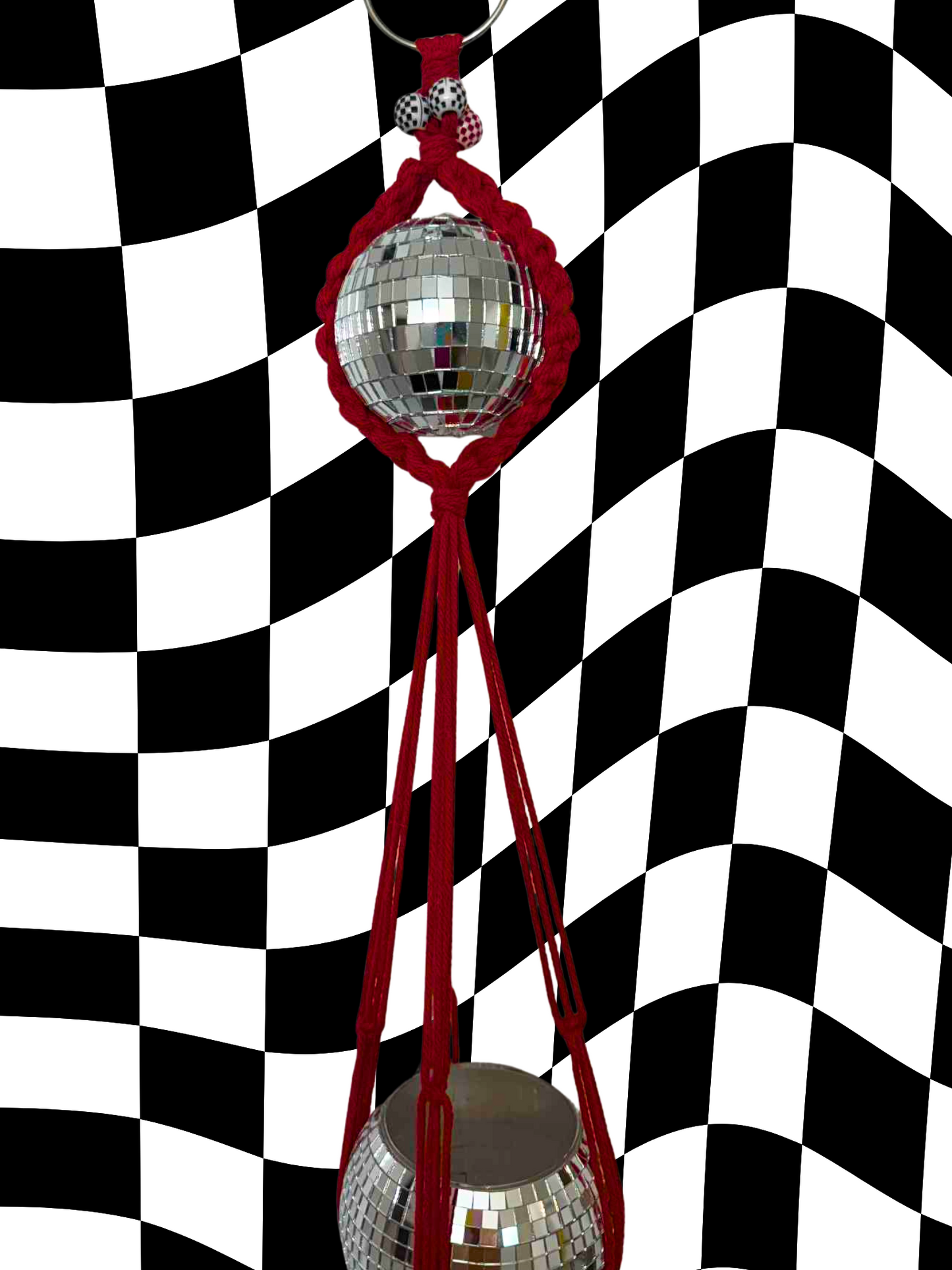 Wild Horses Macrame Disco Ball Hanger