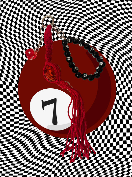 Good Girl, Bad Habits Macrame Keychain