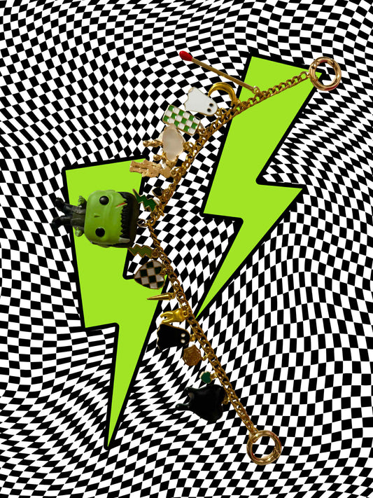 Frankenstein Purse Charm